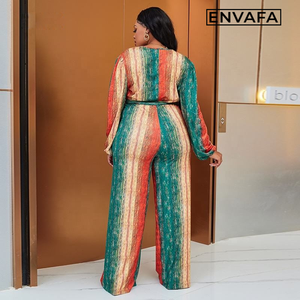 Custom Dress African Dress Women <b>Jumpsuit</b> Printing Wide Leg <b>Jumpsuit</b> <b>Long</b> <b>Sleeve</b> Fashion Casual Plus Size <b>Jumpsuit</b> - Product Image 5