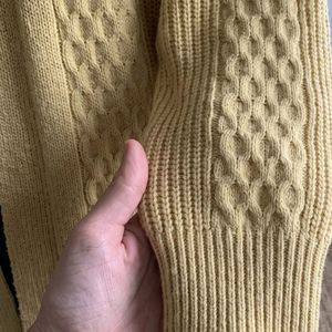 Women <b>Beige</b> <b>Long</b> <b>Cardigan</b> Sweater Cable Knit Open Front Loose Fit <b>Long</b> Sleeve Casual Fashion Knitwear Custom Logo Manufacturer - Product Image 6
