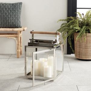 Vente en gros de lanternes porte-bougies en acier inoxydable de qualité supérieure, faites à la main, pour la décoration de la maison - Product Image 3