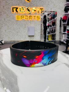 Cinturón de Levantamiento de Pesas Rexfit, Diseño Deportivo de Alta Resistencia con Estampado de Dibujos Animados en Piel de Vaca y Transferencia Térmica - Product Image 3