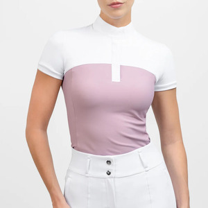 Camisetas de Equitación Personalizadas, Transpirables, de Secado Rápido, Reversibles, 100% Poliéster, Ropa Ecuestre para Mujer, para Entrenamiento - Product Image 1