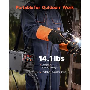 Saldatrice MIG Sinergica Portatile 130Amp 3-in-1, Macchina Multiprocesso MIG/Stick/Lift TIG, Ingresso 110V con Compatibilità 220V - Product Image 5