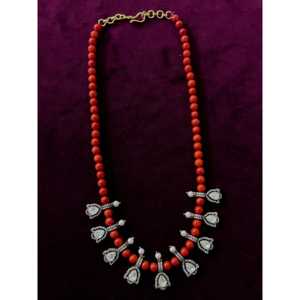 Collier en argent 92,5 avec moissanite Sangeetha Jewellers 19,0g - Bijoux élégants pour tous les jours - Product Image 1