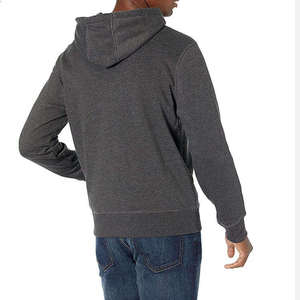 Sweat à capuche zippé pour homme, coupe classique, molleton épais doux, intérieur en pur coton, brodé, personnalisable, vente en gros - Product Image 4
