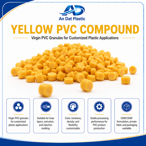 PVC Granules for Yellow Flexible <b>Profile</b> Extrusion Density 1.31 to 1.32 Custom Formula An Dat <b>Plastic</b> OEM/ODM/Packacing - Product Image 1