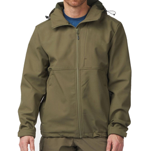 เสื้อกันฝนสำหรับผู้ชาย <span class=keywords><strong>สี</strong></span><span class=keywords><strong>เขียว</strong></span>มะกอก มีฮู้ด กันน้ำ กันลม เหมาะสำหรับกิจกรรมกลางแจ้งในฤดูหนาว พร้อมซิปปิด - Product Image 2