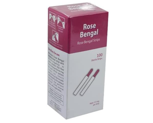 Instrumentos para Diagnóstico y Cirugía Oftalmológica Rose Touch (Tiras de Rose Bengal) Paquete de 100 Tiras para un Solo Uso - Product Image 3