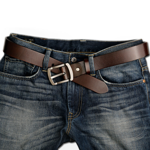 Cinturones de Cuero Genuino de Vaca al por Mayor para Hombre, Cinturones Casuales con Hebillas Personalizadas para Hombre - Product Image 3