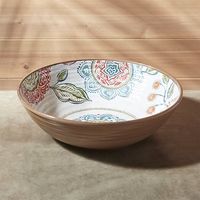 Mangohouten moderne luxe serveerschaal groot wit emaille binnenwerk citrus fruit citroen sinaasappel print design milieuvriendelijk vaatwasserbestendig