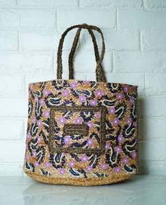 Bolso Bandolera de Yute y Algodón Estilo Bohemio para Mujer, Hecho a Mano en India, Ideal para Fiestas en la Playa o Compras, Tendencia 2026 - Product Image 5