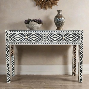 ILAHI's Bone Inlay <b>Drawer</b> Modern Design Agate Detailing Storage Portable Home Furniture - Product Image 2