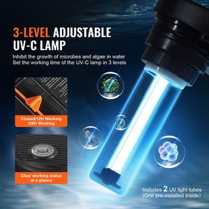 Sistema di Filtrazione per Laghetto a Pressione Bio 1600 Galloni con Luce UV-C 13W, 1580 GPH, Filtri Acqua Esterni Pressurizzati per Filtrazione Biologica - Product Image 3