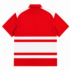 Delta Sigma personnalisé | Chemise de sororité Theta avec logo brodé sur le devant, rayée rouge et blanche, pour vêtements grecs féminins - Product Image 3