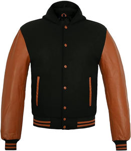 Chaqueta para hombre, chaqueta de béisbol personalizada de alta calidad, fabricante de chaquetas con letras de moda, logotipo bordado personalizado - Product Image 5