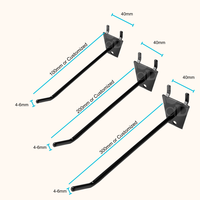 Crochets pour panneaux perforés en acier inoxydable durables ADONG |   Support mural |   Travail léger |   Verrouillable |   Ajustable |   Capacité de 9,9 lb |   OEM Vietnam |