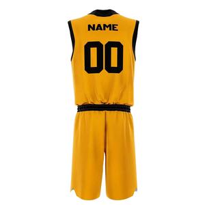 Conjunto de Pantalones Cortos Deportivos Personalizados al por Mayor para Hombre, Transpirables, 100% Poliéster, Estampado por Transferencia de Calor, Uniforme de Baloncesto sin Mangas - Product Image 2