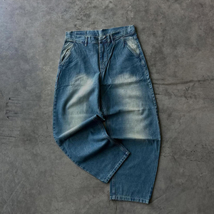 Vaqueros holgados de mujer, pantalones de mezclilla de pierna ancha, estilo urbano a la moda, cómodos y casuales. - Product Image 4