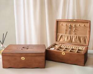 Boîte à bijoux, fournisseur de boîtes en bois, boîtes à bijoux en gros, boîte à bijoux personnalisée, boîte de rangement en bois pour cosmétiques - Product Image 2