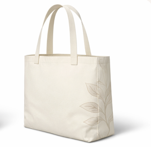 Bolsa de Tela de Algodón Ecológica con Logotipo Personalizado, Asa Larga y Base Reforzada para Viajes - Product Image 4