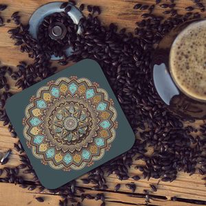 Sous-verres décoratifs résistants à la chaleur pour tasses à café et à thé avec support, pour table à manger et décoration intérieure - Product Image 4