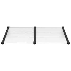 Auvent de porte en polycarbonate ABS noir et transparent, auvent extérieur, gazebo et pergola - Product Image 3