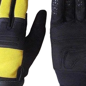 Gants de sécurité professionnels en cuir microfibre texturé, anti-choc, anti-vibration, respirants, à doigts entiers, pour mécaniciens - Product Image 4