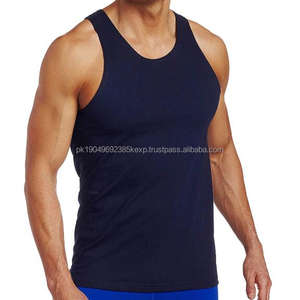 Débardeurs décontractés pour hommes 100% polyester Col rond Gilet de sport Respirant Séchage rapide Gilet pour hommes - Product Image 1