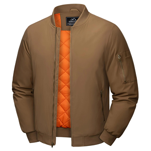 Nouvelle veste coupe-vent décontractée pour homme, modèle 2026, personnalisable, fabrication OEM, veste de sport d'automne, veste bomber d'hiver pour homme - Product Image 2