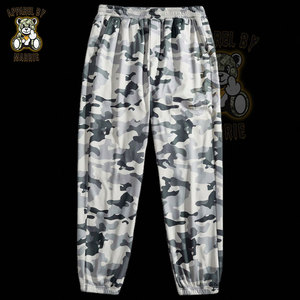 Ensemble décontracté de survêtement en coton premium pour hommes, tissu camouflage léger, avec sweat à capuche zippé et pantalon de survêtement, vente en gros, OEM, marque privée - Product Image 3