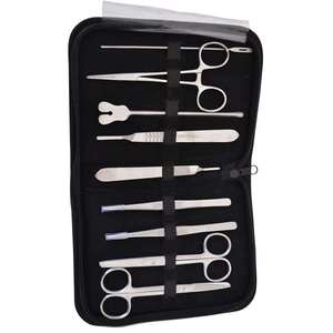 Kit de Disección Quirúrgica de Acero de 14 Piezas, Instrumentos Médicos para Estudiantes de Medicina con Estuche, Reutilizables, para Uso Hospitalario, MÁS VENDIDO - Product Image 5