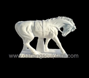 Statue d'éléphant en granit blanc sculpté à la main pour la maison, la villa et l'intérieur. - Product Image 6