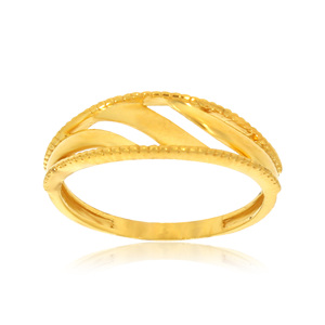 Aurora Vine Crossover Leaf Gold Plated <b>Adjustable</b> <b>Ring</b> for Women Minimalist Nature Inspired Open Band Fashion Jewelry - Product Image 1