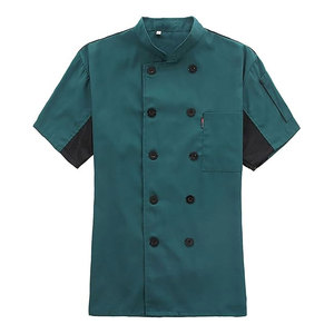 Chaqueta de Chef Profesional para Cocina, Uniforme Unisex Personalizado de Manga Corta para Servicios de Catering, a la Moda - Product Image 1