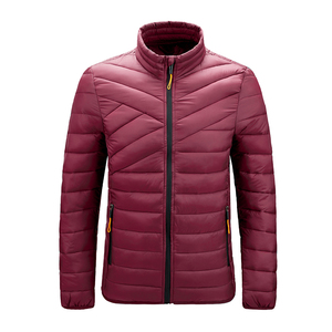 Chaqueta acolchada para hombre, talla grande, duradera, con cuello alto, cálida, informal, de algodón. - Product Image 4