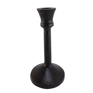 แท่นวางเทียนเหล็กและแก้วสำหรับตกแต่งบนโต๊ะโถเทียนหลากสีสีชมพูและดำ - Product Image 4