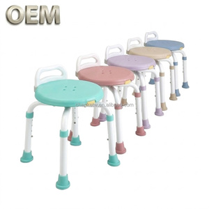 OEM/ODM Taiwan Made Adjustable Lightweight Aluminum Alloy Shower <b>Chair</b> 360 Degree <b>Rotation</b> for Elderly Care Products - Product Image 1