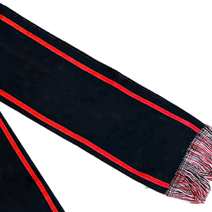 Ensemble écharpe longue et bonnet Delta Sigma Theta, réversible, coupe-vent, en polaire, équipement d'hiver unisexe, acrylique - Product Image 3