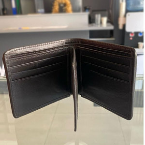 Portefeuille en cuir de vachette de haute qualité pour homme, fait main, en cuir à poils, fin, pliable, en cuir naturel, durable - Product Image 4