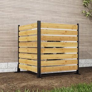 Schermo per la privacy da esterno in legno di cedro 55"x38.5"W # # # #   Pieghevole # # # #   Copertura per Attrezzature da Piscina - Product Image 1