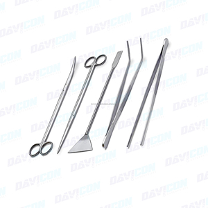 Kit de herramientas de acuicultura de acero inoxidable premium, juego de mantenimiento de plantas de acuario con pinzas, tijeras y espátula - Product Image 2