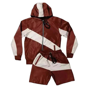 Conjunto de Chándal de Invierno Impermeable para Hombre de Poliéster/Nylon al por Mayor con Diseño Dividido: Chaqueta Corta y Pantalones - Product Image 3
