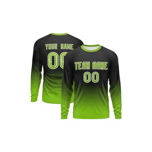 Camiseta Deportiva Ligera de Manga Larga con Nombre y Número Impresos por Sublimación, para Fútbol y Tiro - Product Image 2