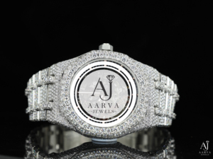 Montre de luxe pour homme avec mouvement à quartz ETA, en acier inoxydable, analogique, bracelet de 20 mm, aspect diamant, bracelet à maillons, cadeau - Product Image 3