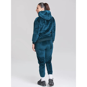 Custom Women's <b>Velvet</b> <b>Tracksuit</b> Set | Premium Hoodie & Jogger Sweat Suit | OEM ODM Sportswear Manufacturer - Product Image 2