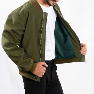 Modern Casual Bomber Winter <b>Jacket</b> For <b>Men</b> Lightweight Comfortable Daily Wear With Soft Lining And Smooth Zipper Design - Product Image 5