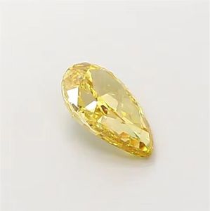 Diamant de laboratoire jaune taille poire 1 carat VS1, diamant fantaisie jaune taille poire, diamant non monté - Product Image 3