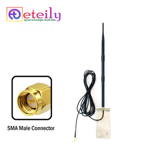 เสาอากาศยาง ETEILY 433MHz 9dBi พร้อมสาย RG174 (ยาว 3 เมตร) + ขั้วต่อ SMA ตัวผู้ (พร้อมขายึด L) ผลิตในอินเดีย - Product Image 1