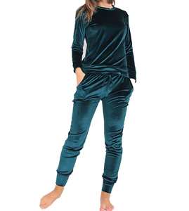Velvet Hooded Tracksuit Set Printed Crop <b>Top</b> Jogger Pants Women 2-in-1 Summer Casual Streetwear Outfit - Product Image 2
