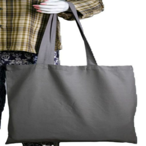 Sac fourre-tout en coton biologique 100% avec logo imprimé personnalisé, fermeture à glissière, options multi-motifs, doublure en toile écologique pour les voyages - Product Image 2