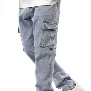 Pantalones Cargo de Mezclilla Cumbre Sports Personalizados OEM con Bolsillos, Estilo Vintage Casual, Corte Recto Ajustado, Transpirables - Product Image 2